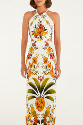 VESTIDO MIDI BOSQUE CHIC 347544 FARM RIO